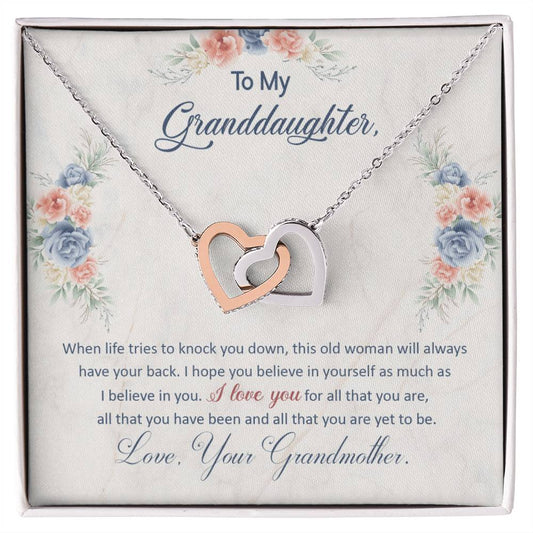 To My Granddaughter, This Old Woman Will Always Have Your Back.