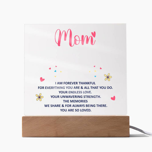Keepsake Acrylic Bundle - mom - I am forever thankful.