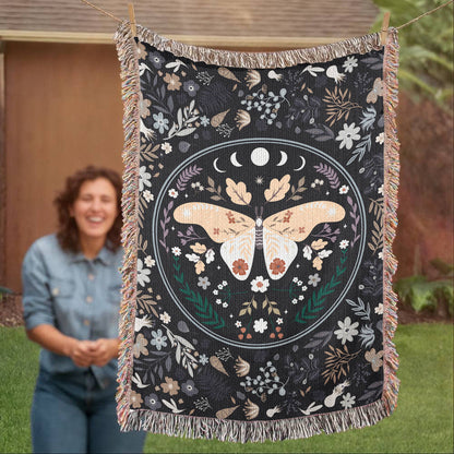 Bohemian Butterfly - Woven Blanket.