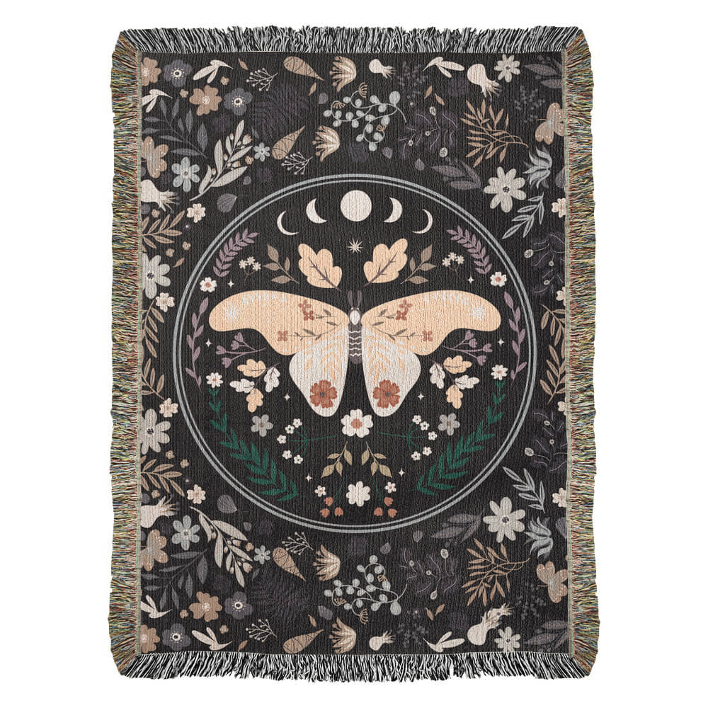 Bohemian Butterfly - Woven Blanket.