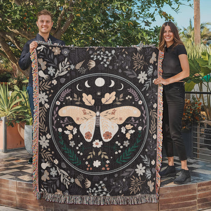 Bohemian Butterfly - Woven Blanket.