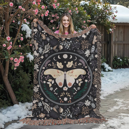 Bohemian Butterfly - Woven Blanket.
