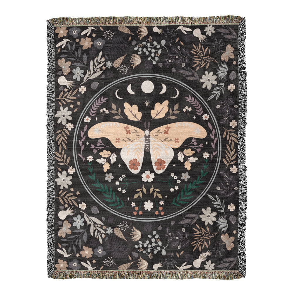 Bohemian Butterfly - Woven Blanket.