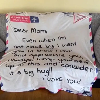 Personalized Mom Blanket – Heartfelt Letter to Mom Woven Throw Gift